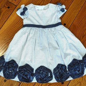 Biscotti White and Blue Flower dress